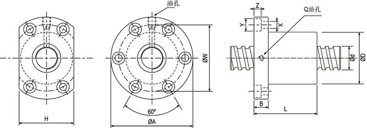 SFI02005-4 滾珠絲桿,